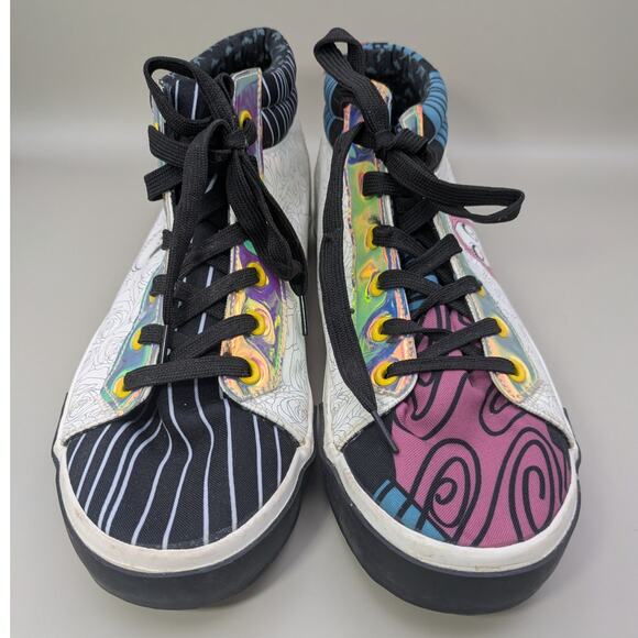 Disney Nightmare Before Christmas Jack Sally High Top Sneakers Size 11 - Picture 2 of 8